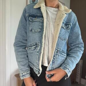 Gap Sherpa Denim Jacket Tagged